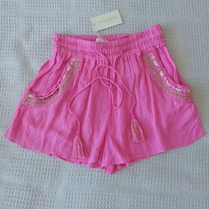 Ramy Brook Pink Embellished Women Shorts